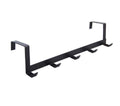 Over-the-Door Hook Organizer – Heavy-Duty Matte Black Hanging Rack for Coats, Bags & Accessories (No Drilling Needed)