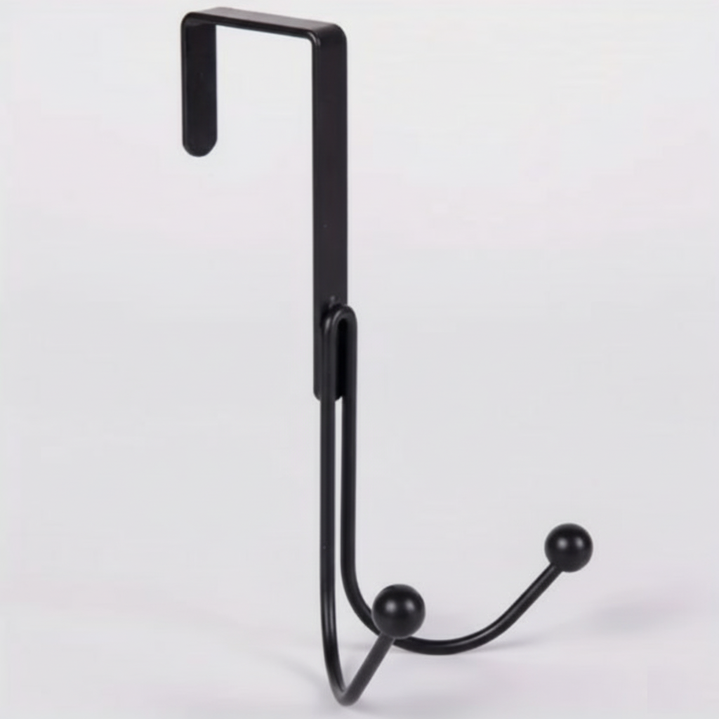 1pc Modern Over the Door Hook Metal Double Head Hanger