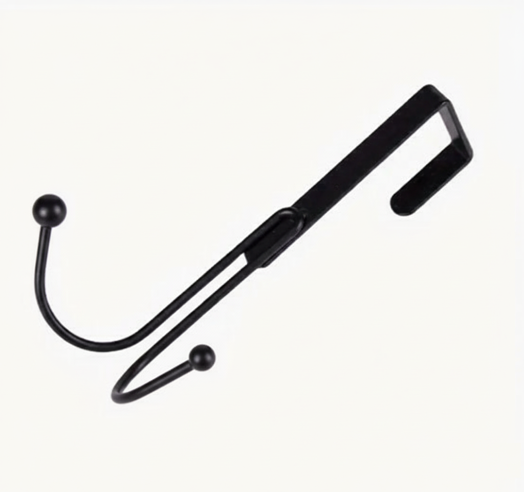 1pc Modern Over the Door Hook Metal Double Head Hanger