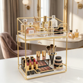 2-Tier Premium Gold Luxury Organizer – The Ultimate Multi-Purpose Storage Solution