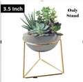 Luxury Geometric Gold Metal Triangle Plant Stand – Modern Tabletop Decorative Holder for Pots, Succulents & Home Decor (Stand Only)