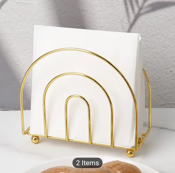 1pc Tissue Dispenser Dining Tables Napkin Holder Metal Paper Napkin Holder