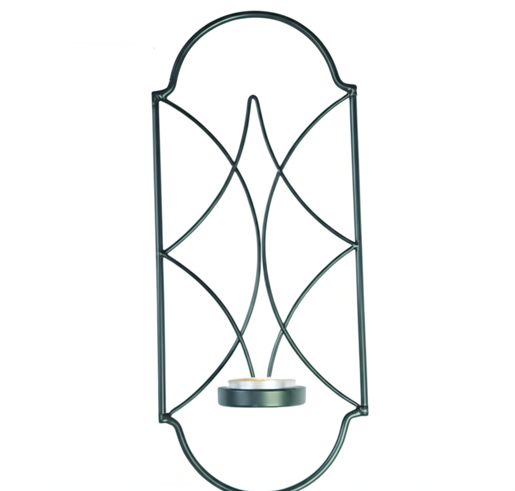 1PC Metal Wall Hanging Sconce Candle Holder – Luxury Geometric Gold Wall Decor