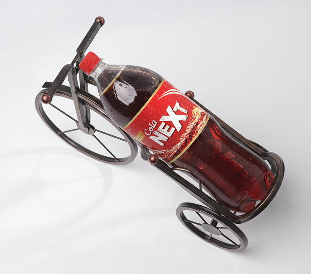 Bicycle Shape Single Bottle Display Rack