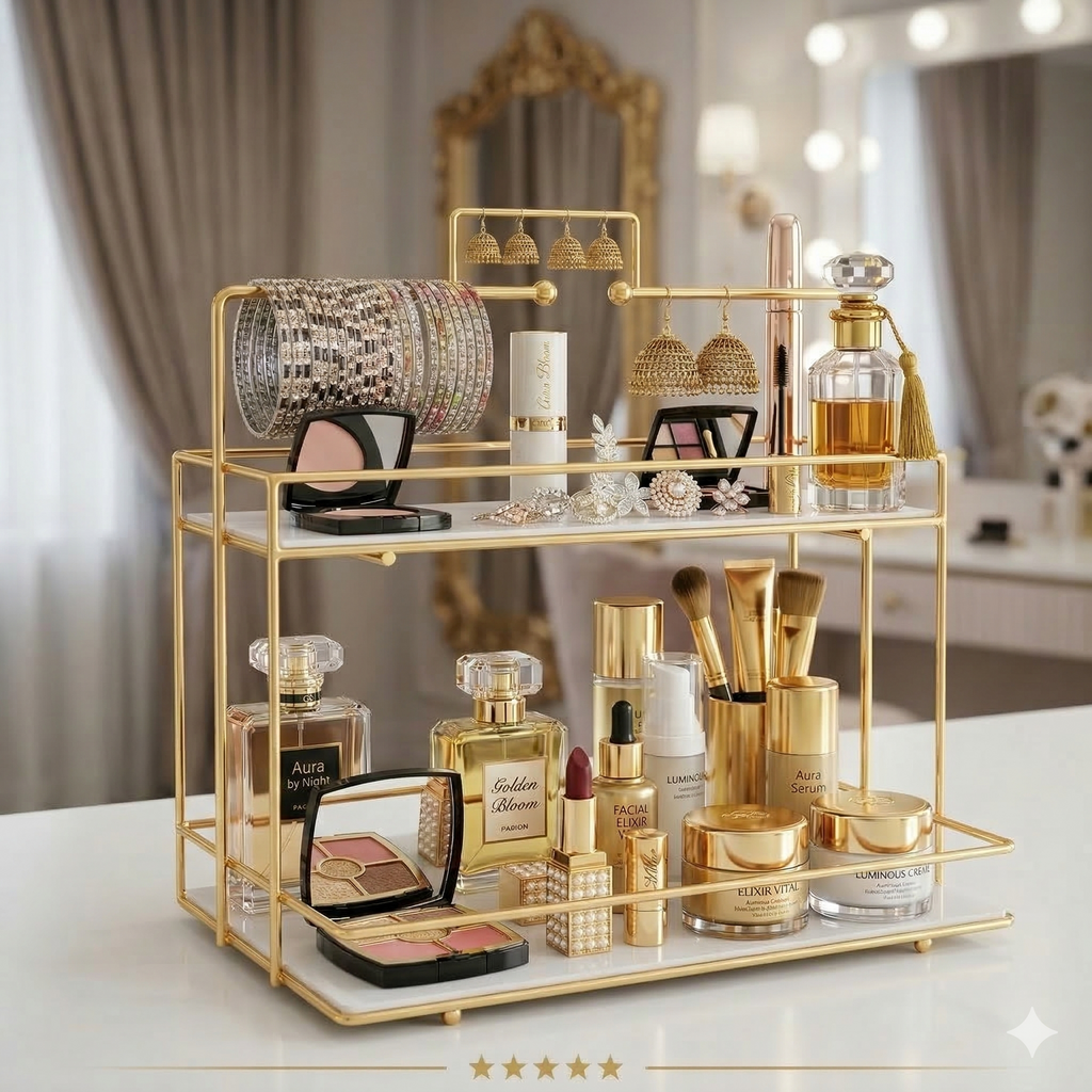 Cosmetic Storage Rack Makeup and Bangles Display Stand