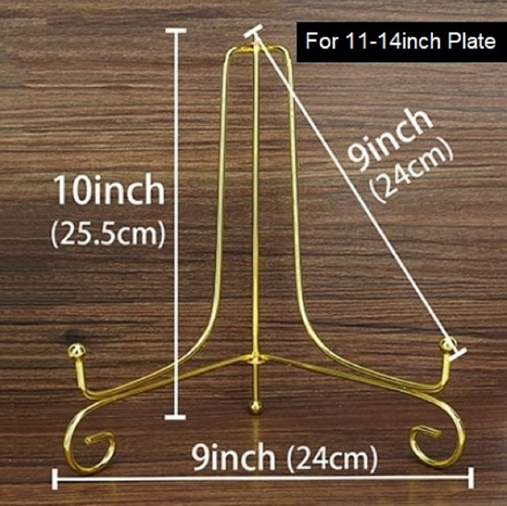 1x 10 inch Display Stand Iron Easel Plate Display Photo Holder Stand