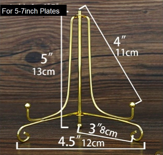 1x 5inch Display Stand Iron Easel Plate Display Photo Holder Stand