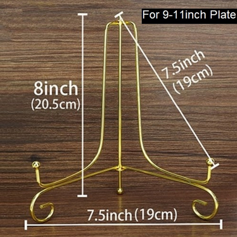 1x 8 inch Display Stand Iron Easel Plate Display Photo Holder Stand