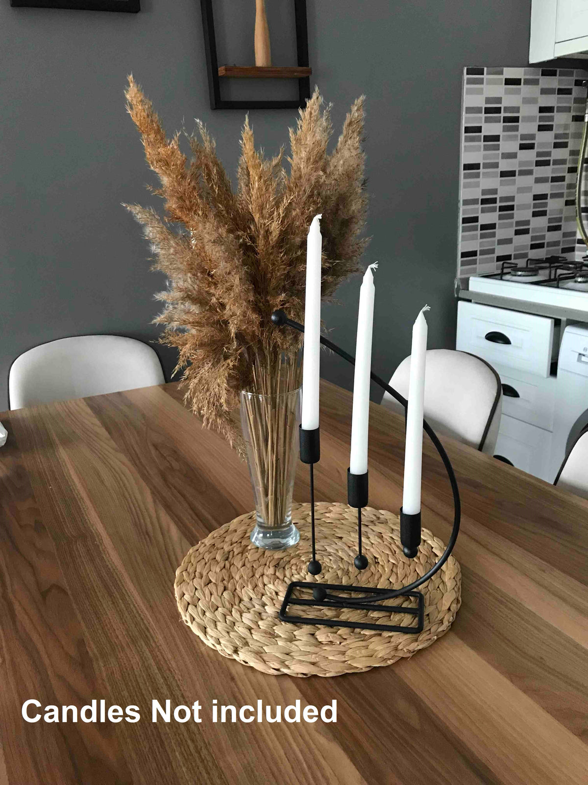 Candle Stand – 3-Holder Modern Metal Candlestick for Home Decor, Romantic Dinner & Events