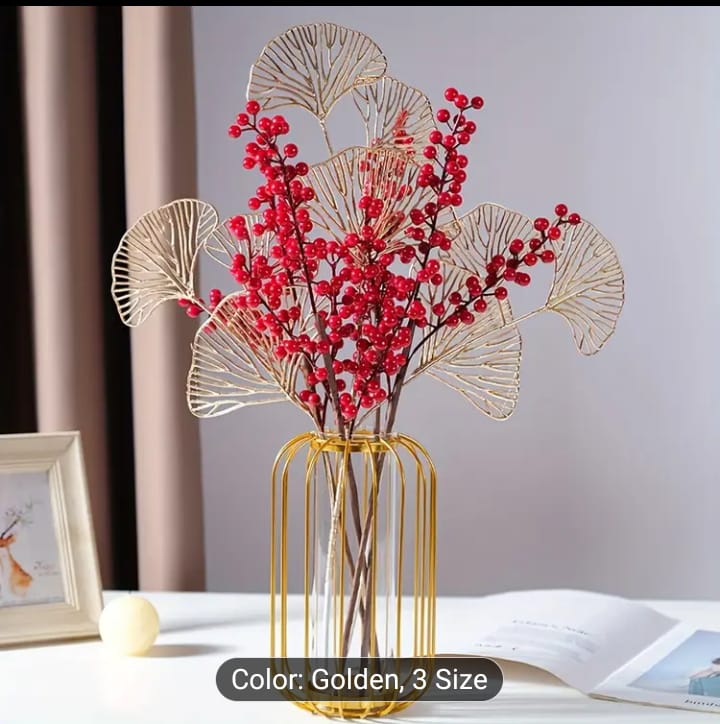 Flower Vase – Elegant Nordic Tabletop Planter with Glass Test Tube for Home Decor