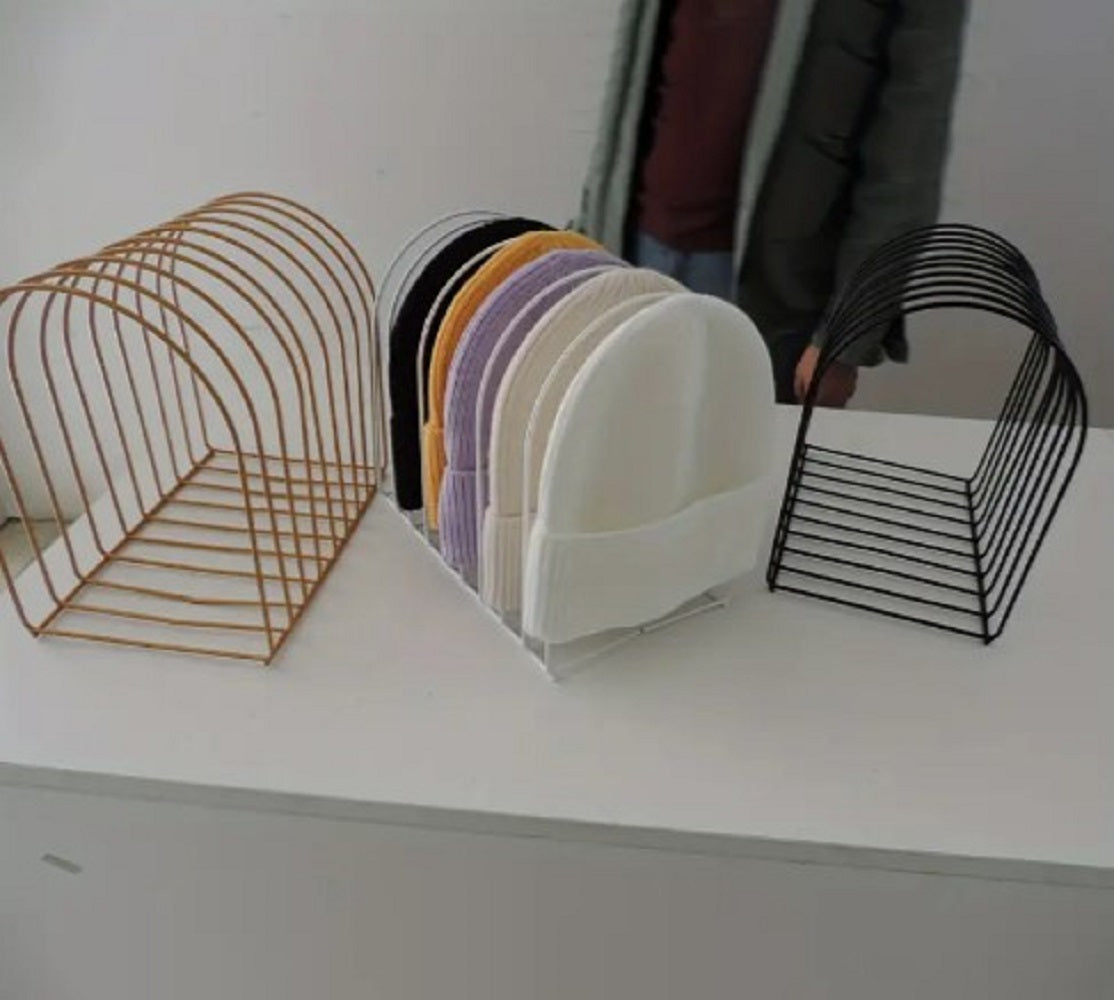 Freestanding Iron Organizer Book & Magazine Holder