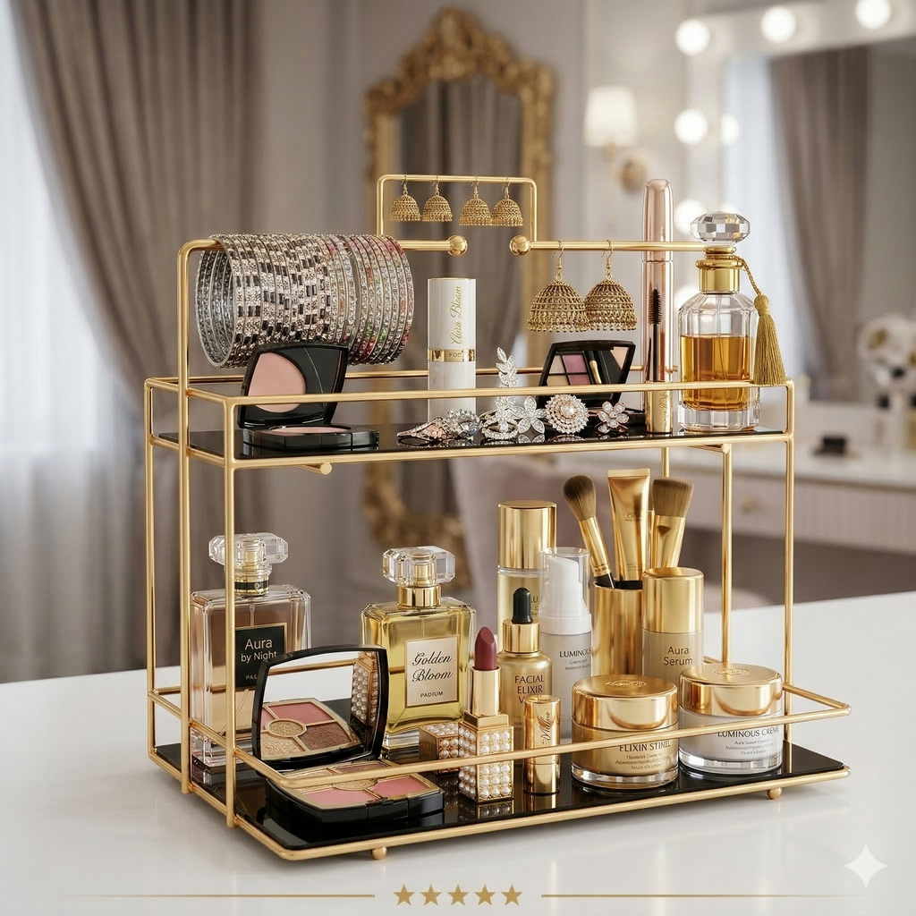 Cosmetic Storage Rack Makeup and Bangles Display Stand