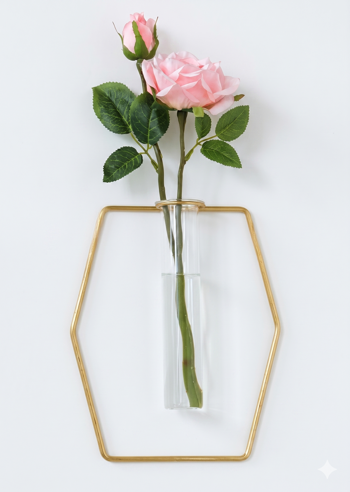 1pc Decoration Iron Hanging Flower Vases Hydroponic Plants Container Wedding Decoration