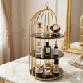 Metal Makeup Organizer Cosmetic Organiser Cosmetic storage Shelf Bathroom Tabletop Organiser Toilet Vanity Organiser Makeup Box