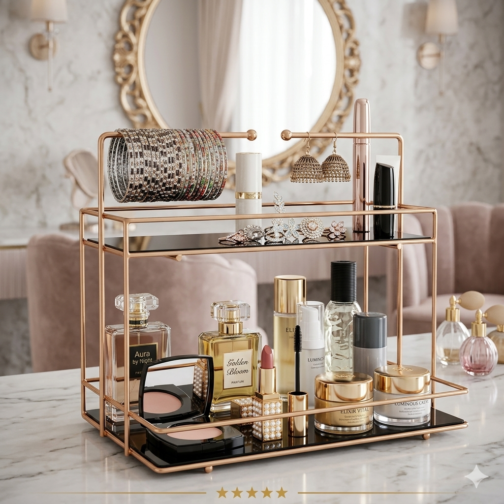 Cosmetic Storage Rack Makeup and Bangles Display Stand