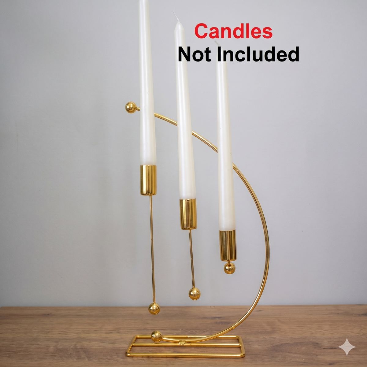 Candle Stand – 3-Holder Modern Metal Candlestick for Home Decor, Romantic Dinner & Events