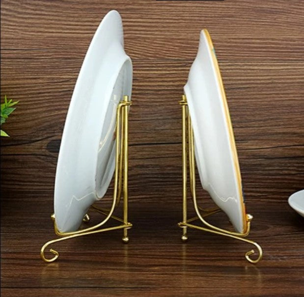 1x 4 inch Display Stand Iron Easel Plate Display Photo Holder Stand