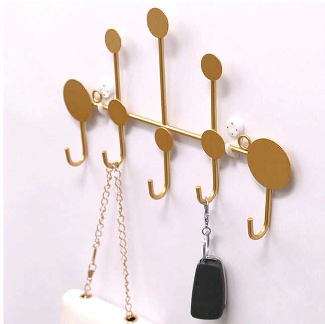 Luxury Fitting Room Coat Hooks For Wall Nordic Style Door Key Hat Hanger Rack Storage Iron Wall Hanging Hook Home Entrance Decor