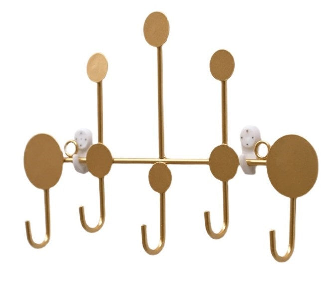 Luxury Fitting Room Coat Hooks For Wall Nordic Style Door Key Hat Hanger Rack Storage Iron Wall Hanging Hook Home Entrance Decor