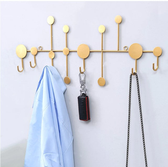 Wall Hook Organizer – Luxury Metal Hanger for Coats, Bags & Keys