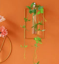 Wall-mounted Glass Vase Home Decor Wall Decoration Iron Hanging Flower Vases Hydroponic Plants Container Wedding Decoration