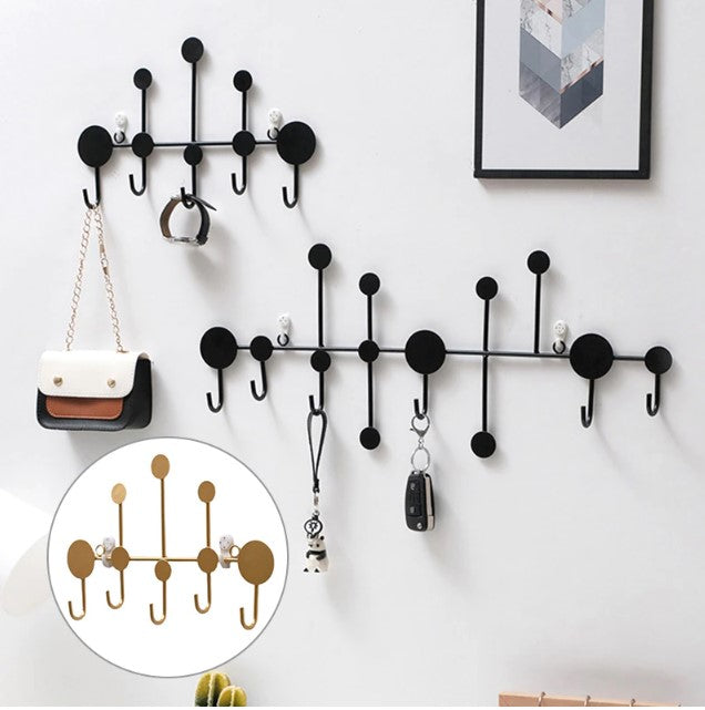 Wall Hook Organizer – Luxury Metal Hanger for Coats, Bags & Keys