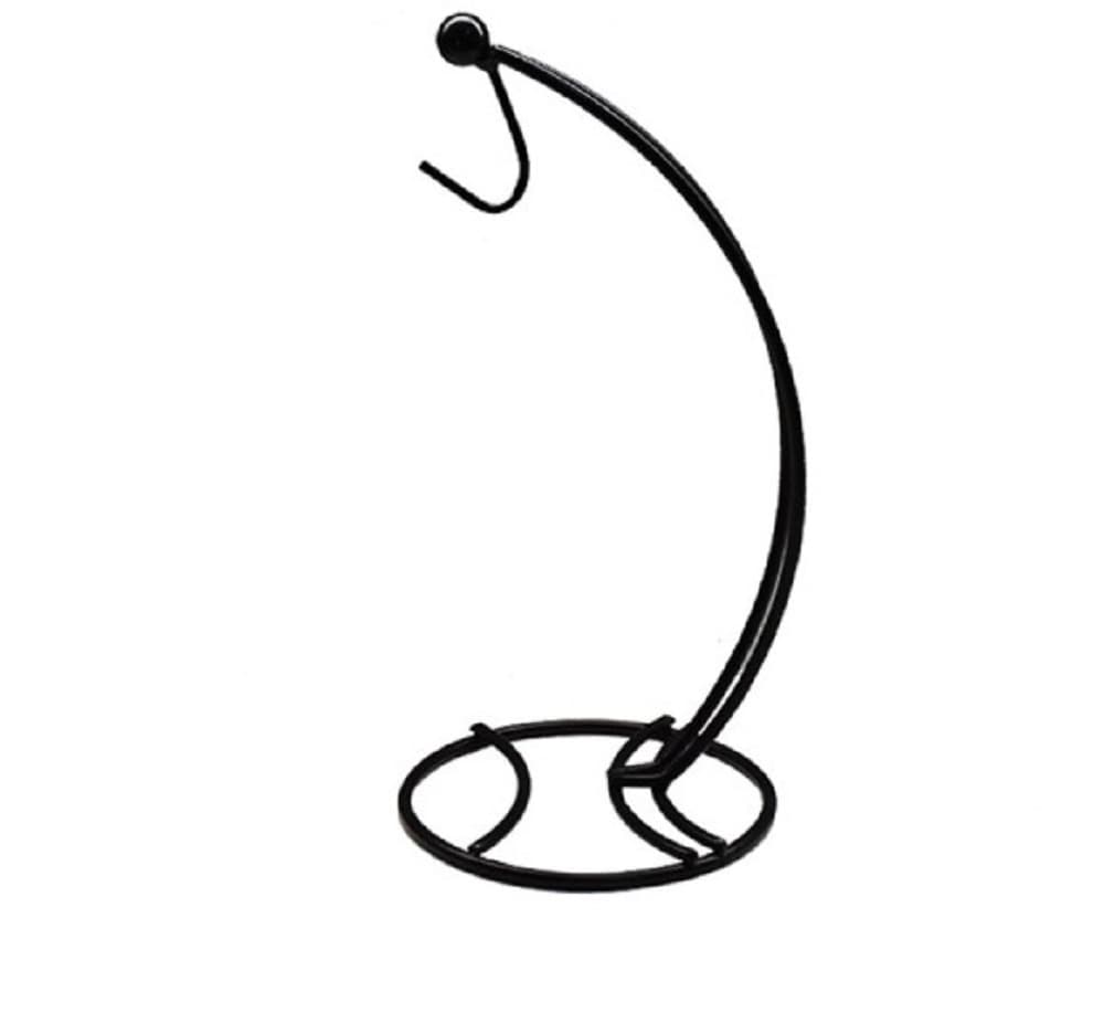 Modern Black Metal Banana Hanger Stand – Minimalist Kitchen Counter Fruit Organizer