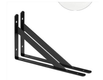 2pc L-type Bracket Wall Metal Support Angle Bracket Shelf Wall-mounted Rack Partition Shelf Shelf Bookshelf Bracket