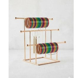 Bangle Stand & Earring Organizer - Multipurpose Jewelry Display Rack