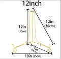 1x 12 inch Display Stand Iron Easel Plate Display Photo Holder Stand