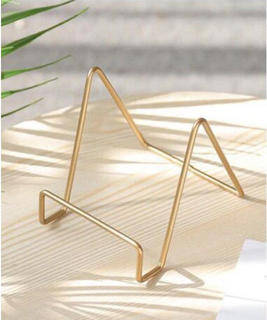 1pc Metal Plate Display Stand Decorative Plate Stand Picture Frame Display