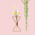Home Decor Wall Decoration Iron Hanging Flower Vases Hydroponic Plants Container Wedding Decoration