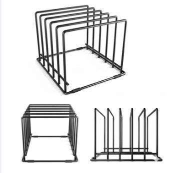 Heavy-Duty Kitchen Organizer Rack – Multi-Purpose Stand for Chopping Boards, Pot Lids, Plates & Bakeware – Space Saving Countertop Storage