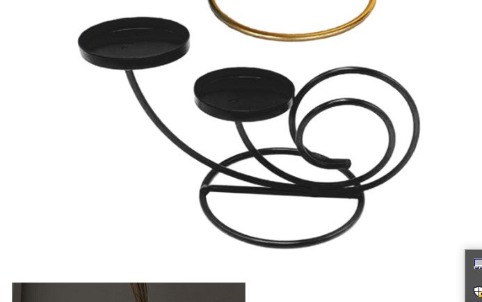 2Arms Candlestick Holder Candle Stand Candelabra for Wedding Home Desk Decor