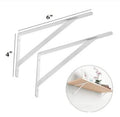 2pc L-type Bracket Wall Metal Support Angle Bracket Shelf Wall-mounted Rack Partition Shelf Shelf Bookshelf Bracket
