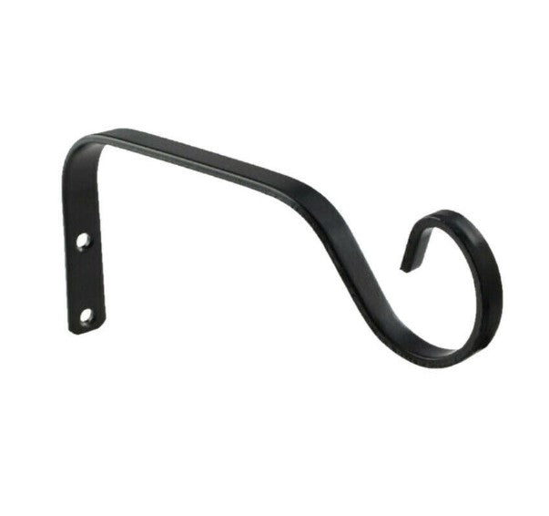 Wall-Mounted Plant Hanging Bracket – Heavy-Duty Metal Hook for Hanging Plants, Lanterns & Wind Chimes (Classic Black Finish)