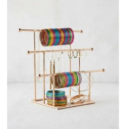 Bangle Stand & Earring Organizer - Multipurpose Jewelry Display Rack